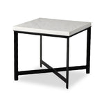 Featuring Hammered White Marble Iron End Table by Four Hands at Amethyst Home. An open, hand-hammered base of black iron supports a squared top of white marble, for a beautifully streamlined look with rustic vibes.Collection: ElementColors: White Marble ,Hammered Black IronMaterials: Solid Marble ,Iron ,Engineered Hardwood Weight: 89.9 lbs. Amethyst Home provides interior design, new home construction design consulting, vintage area rugs, and lighting in the Kansas City metro area.