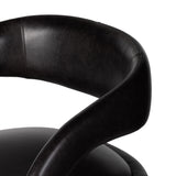Featuring Hawkins Sonoma Black Swivel Chair by Four Hands at Amethyst Home. This 360-swivel update of the fan-favorite stationary design makes quite the statement. Well curved and finely sculpted, exclusive black top-grain leather makes a uniquely shapely statement in any room.
Overall Dimensions: 26"W x 26"L x 29"HColors: Sonoma ButterscotchMaterials: Top G. Amethyst Home provides interior design, new home construction design consulting, vintage area rugs, and lighting in the Monterey metro area.