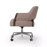 Featuring Henrik Alcala Fawn Desk Chair by Four Hands at Amethyst Home. Updating a midcentury form for the modern office, a 360-degree swivel chair strikes a just-right balance between vintage and contemporary. With warm parawood arms and a comfortable, height-adjustable seat of high-performance fabric. Performance fabrics are specially created to withstand. Amethyst Home provides interior design, new home construction design consulting, vintage area rugs, and lighting in the Nashville metro area.