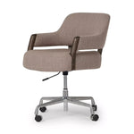 Featuring Henrik Alcala Fawn Desk Chair by Four Hands at Amethyst Home. Updating a midcentury form for the modern office, a 360-degree swivel chair strikes a just-right balance between vintage and contemporary. With warm parawood arms and a comfortable, height-adjustable seat of high-performance fabric. Performance fabrics are specially created to withstan. Amethyst Home provides interior design, new home construction design consulting, vintage area rugs, and lighting in the Washington metro area.