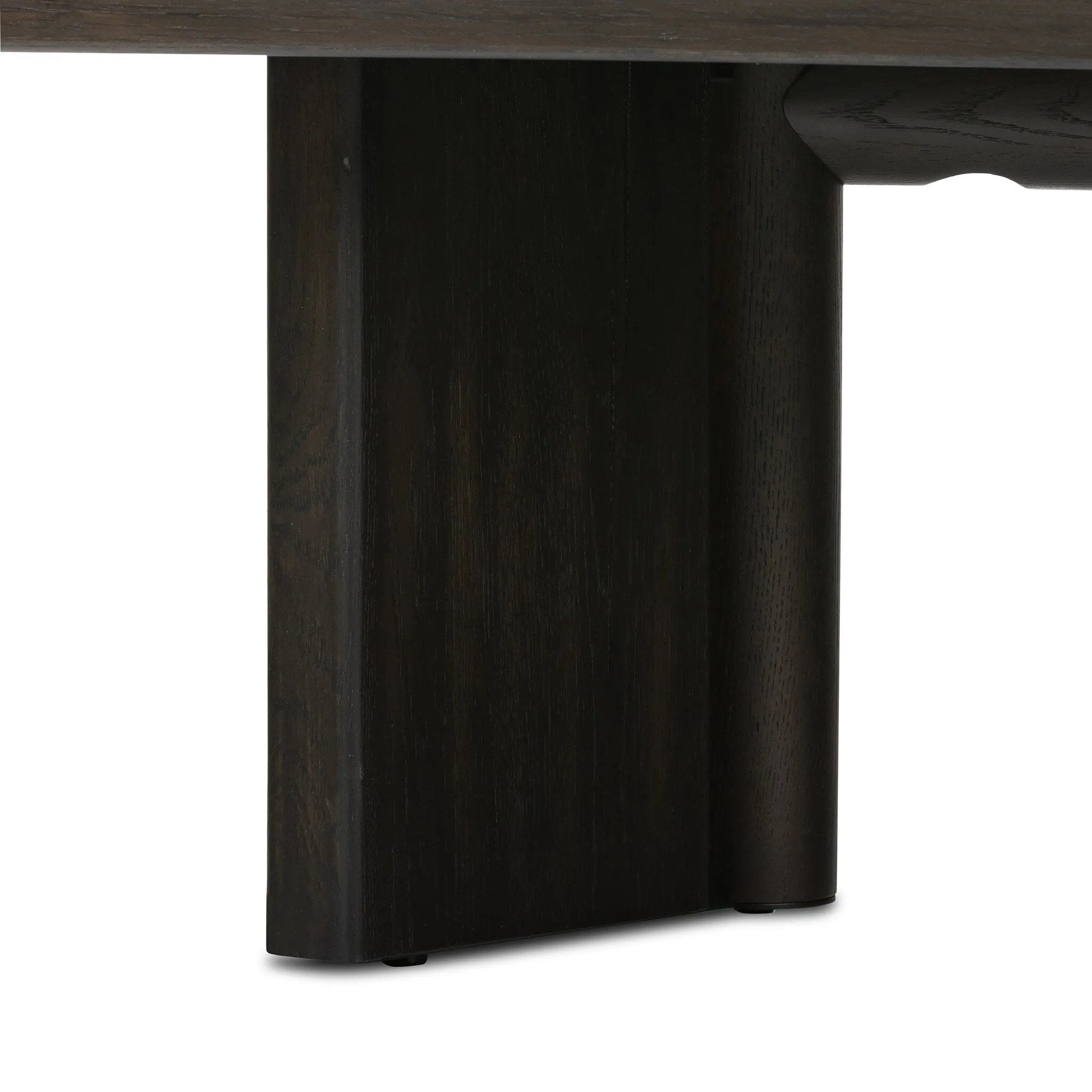 Featuring Huxley Smoked Black Veneer Coffee Table by Four Hands at Amethyst Home. A smoked black finish delivers a character-rich look to a rectangular coffee table. Angled panel legs up the intrigue factor.Collection: HaidenColors: Smoked Black VeneerMaterials: Thick Oak Veneer ,Solid Oak Weight: 85.98 lbs. Amethyst Home provides interior design, new home construction design consulting, vintage area rugs, and lighting in the Boston metro area.