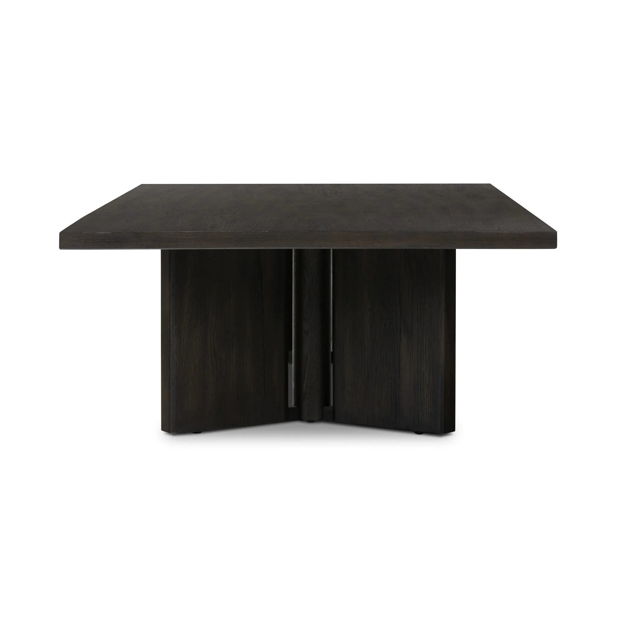 Featuring Huxley Smoked Black Veneer Coffee Table by Four Hands at Amethyst Home. A smoked black finish delivers a character-rich look to a rectangular coffee table. Angled panel legs up the intrigue factor.Collection: HaidenColors: Smoked Black VeneerMaterials: Thick Oak Veneer ,Solid Oak Weight: 85.98 lbs. Amethyst Home provides interior design, new home construction design consulting, vintage area rugs, and lighting in the Los Angeles metro area.