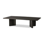 Featuring Huxley Smoked Black Veneer Coffee Table by Four Hands at Amethyst Home. A smoked black finish delivers a character-rich look to a rectangular coffee table. Angled panel legs up the intrigue factor.Collection: HaidenColors: Smoked Black VeneerMaterials: Thick Oak Veneer ,Solid Oak Weight: 85.98 lbs. Amethyst Home provides interior design, new home construction design consulting, vintage area rugs, and lighting in the Newport Beach metro area.