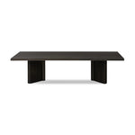 Featuring Huxley Smoked Black Veneer Coffee Table by Four Hands at Amethyst Home. A smoked black finish delivers a character-rich look to a rectangular coffee table. Angled panel legs up the intrigue factor.Collection: HaidenColors: Smoked Black VeneerMaterials: Thick Oak Veneer ,Solid Oak Weight: 85.98 lbs. Amethyst Home provides interior design, new home construction design consulting, vintage area rugs, and lighting in the Winter Garden metro area.
