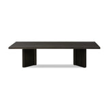 Featuring Huxley Smoked Black Veneer Coffee Table by Four Hands at Amethyst Home. A smoked black finish delivers a character-rich look to a rectangular coffee table. Angled panel legs up the intrigue factor.Collection: HaidenColors: Smoked Black VeneerMaterials: Thick Oak Veneer ,Solid Oak Weight: 85.98 lbs. Amethyst Home provides interior design, new home construction design consulting, vintage area rugs, and lighting in the Winter Garden metro area.