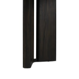 Featuring Huxley Smoked Black Veneer Console Table by Four Hands at Amethyst Home. A smoked black finish delivers a character-rich look to an open-style console table. Angled panel legs up the intrigue factor.Collection: HaidenColors: Smoked Black VeneerMaterials: Thick Oak Veneer ,Engineered Hardwood Weight: 90.39 lbs. Amethyst Home provides interior design, new home construction design consulting, vintage area rugs, and lighting in the Los Angeles metro area.