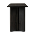 Featuring Huxley Smoked Black Veneer Console Table by Four Hands at Amethyst Home. A smoked black finish delivers a character-rich look to an open-style console table. Angled panel legs up the intrigue factor.Collection: HaidenColors: Smoked Black VeneerMaterials: Thick Oak Veneer ,Engineered Hardwood Weight: 90.39 lbs. Amethyst Home provides interior design, new home construction design consulting, vintage area rugs, and lighting in the Nashville metro area.