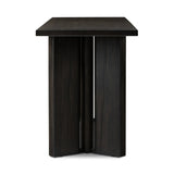 Featuring Huxley Smoked Black Veneer Console Table by Four Hands at Amethyst Home. A smoked black finish delivers a character-rich look to an open-style console table. Angled panel legs up the intrigue factor.Collection: HaidenColors: Smoked Black VeneerMaterials: Thick Oak Veneer ,Engineered Hardwood Weight: 90.39 lbs. Amethyst Home provides interior design, new home construction design consulting, vintage area rugs, and lighting in the Nashville metro area.