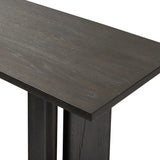 Featuring Huxley Smoked Black Veneer Console Table by Four Hands at Amethyst Home. A smoked black finish delivers a character-rich look to an open-style console table. Angled panel legs up the intrigue factor.Collection: HaidenColors: Smoked Black VeneerMaterials: Thick Oak Veneer ,Engineered Hardwood Weight: 90.39 lbs. Amethyst Home provides interior design, new home construction design consulting, vintage area rugs, and lighting in the Salt Lake City metro area.