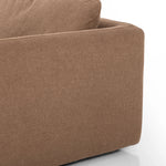 Featuring Ingel Antwerp Cafe Sofa by Four Hands at Amethyst Home. Inflated, pillow-inspired cushioning all around brings cozy comfort to the room. High-performance linen offers the best of both worlds on this plush and welcoming sofa. Inflated arms, feather-fiber blend cushioning and a soft, durable linen fabric make this spacious sofa a smart solution for . Amethyst Home provides interior design, new home construction design consulting, vintage area rugs, and lighting in the Charlotte metro area.