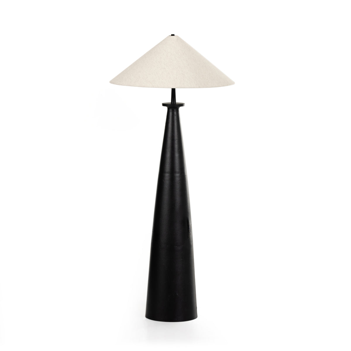 Innes Matte Black Tapered Shade Floor Lamp | ready to ship!