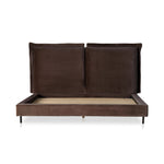 Featuring Inwood Surrey Cocoa-King Bed by Four Hands at Amethyst Home. Bring a billowy look to the bedroom. Oversized pillow-like cushioning creates the headboard for this low-profile bed, for a sophisticated-while-cozy look.Overall Dimensions: 95.25"W x 91"L x 43.5"H
Collection: EastonColors: Surrey Cocoa ,GunmetalMaterials: 76.8% Co, 23.2% Pl ,Iron Wei. Amethyst Home provides interior design, new home construction design consulting, vintage area rugs, and lighting in the Laguna Beach metro area.