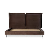 Featuring Inwood Surrey Cocoa-King Bed by Four Hands at Amethyst Home. Bring a billowy look to the bedroom. Oversized pillow-like cushioning creates the headboard for this low-profile bed, for a sophisticated-while-cozy look.Overall Dimensions: 95.25"W x 91"L x 43.5"H
Collection: EastonColors: Surrey Cocoa ,GunmetalMaterials: 76.8% Co, 23.2% Pl ,Iron Wei. Amethyst Home provides interior design, new home construction design consulting, vintage area rugs, and lighting in the Laguna Beach metro area.