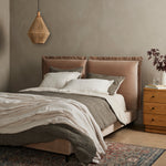 Featuring Inwood Surrey Taupe Bed by Four Hands at Amethyst Home. Inwood Surrey Taupe Bed brings a billowy look to the bedroom. Oversized pillow-like cushioning creates the headboard for this low-profile bed, for a sophisticated-while-cozy look. This bed is not compatible with an adjustable mattress.
Queen:Size: 74.75"W x 95.25"L x 43.5"HWeight: 168.65 lbsVolume: 28.36 cu ft
King:Size: 89.5. Amethyst Home provides interior design services, furniture, rugs, and lighting in the Charlotte metro area.