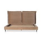 Featuring Inwood Surrey Taupe Bed by Four Hands at Amethyst Home. Inwood Surrey Taupe Bed brings a billowy look to the bedroom. Oversized pillow-like cushioning creates the headboard for this low-profile bed, for a sophisticated-while-cozy look. This bed is not compatible with an adjustable mattress.
Queen:Size: 74.75"W x 95.25"L x 43.5"HWeight: 168.65 lbsVolume: 28.36 cu ft
King:Size: 89. Amethyst Home provides interior design services, furniture, rugs, and lighting in the Kansas City metro area.