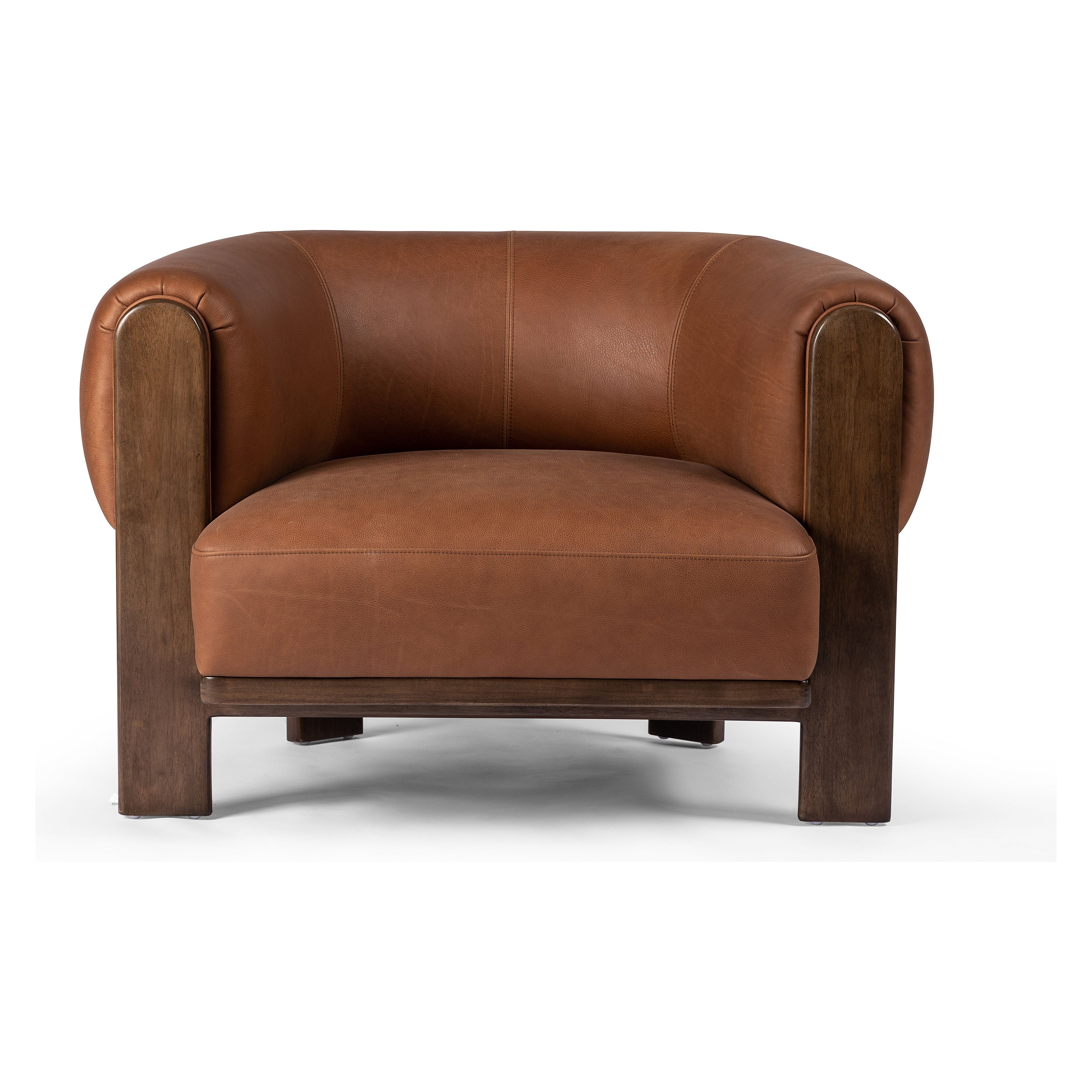 Featuring Ira Brickhouse Cognac Chair by Four Hands at Amethyst Home. A 60s-era design is re-envisioned with an exposed parawood frame, thick-cut Brazilian leather and overinflated arms that provide cushion all around. Designed with an extra-thick seat cushioning with S spring construction for a plush, supportive sit.
Collection: WestgateColors: Brickhouse Cognac ,Vintage Parawoo. Amethyst Home provides interior design, new construction, custom furniture, and area rugs in the Calabasas metro area.