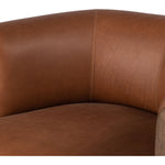 Featuring Ira Brickhouse Cognac Chair by Four Hands at Amethyst Home. A 60s-era design is re-envisioned with an exposed parawood frame, thick-cut Brazilian leather and overinflated arms that provide cushion all around. Designed with an extra-thick seat cushioning with S spring construction for a plush, supportive sit.
Collection: WestgateColors: Brickhouse Cognac ,Vintage ParawoodMat. Amethyst Home provides interior design, new construction, custom furniture, and area rugs in the Tampa metro area.