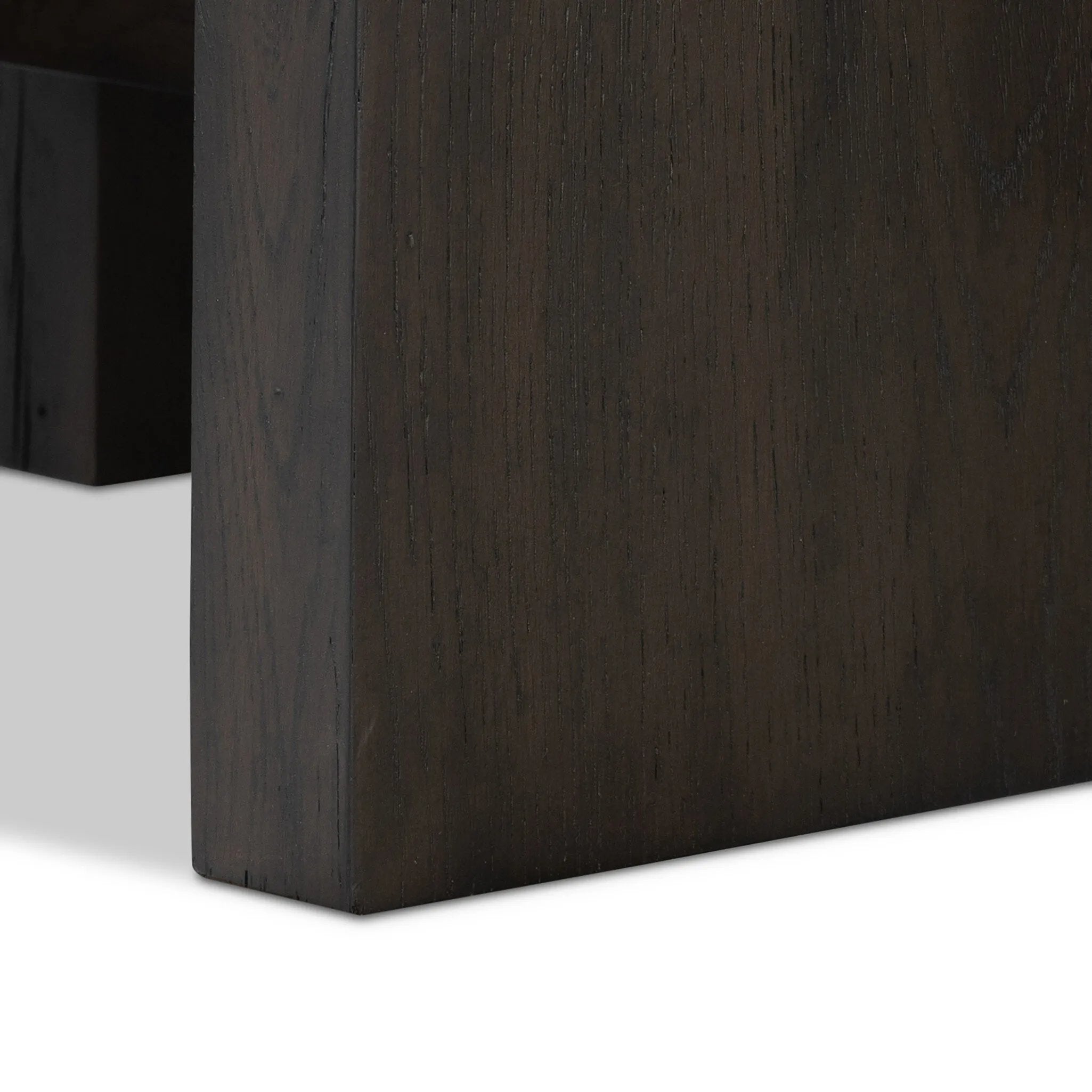 Featuring Isaac Smoked Black End Table by Four Hands at Amethyst Home. A versatile end table of smoked black oak features joint and connection construction for a design-forward look. Visible knots and graining add character.Collection: HaidenColors: Smoked Black VeneerMaterials: Thick Oak Veneer ,Solid Oak Weight: 45.19 lbs. Amethyst Home provides interior design, new home construction design consulting, vintage area rugs, and lighting in the Los Angeles metro area.