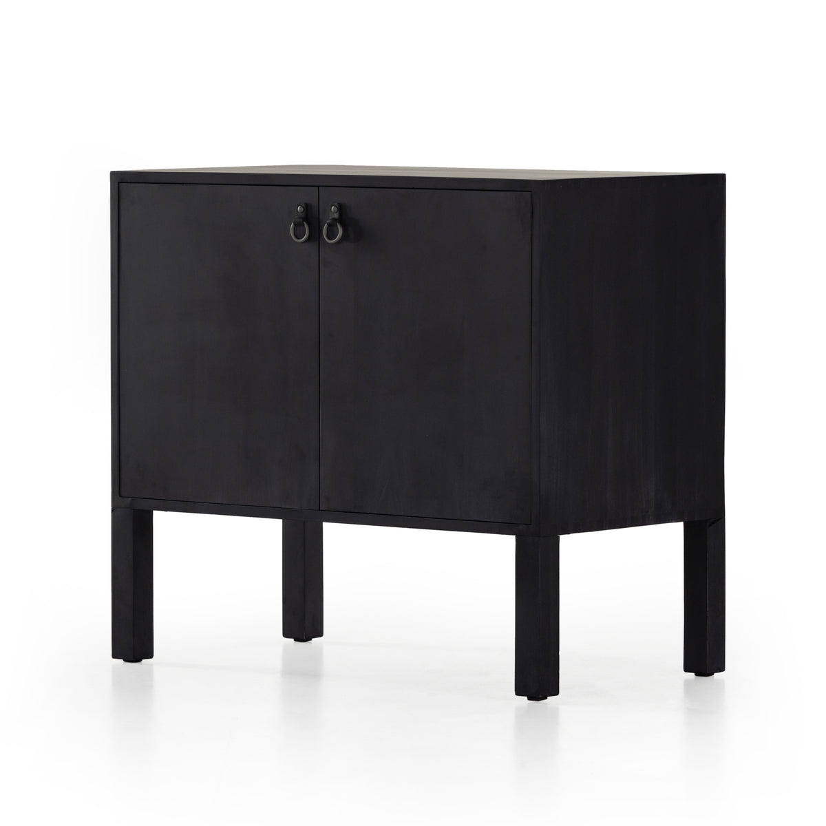 Isador Black Wash Poplar Bar Cabinet | ready to ship!