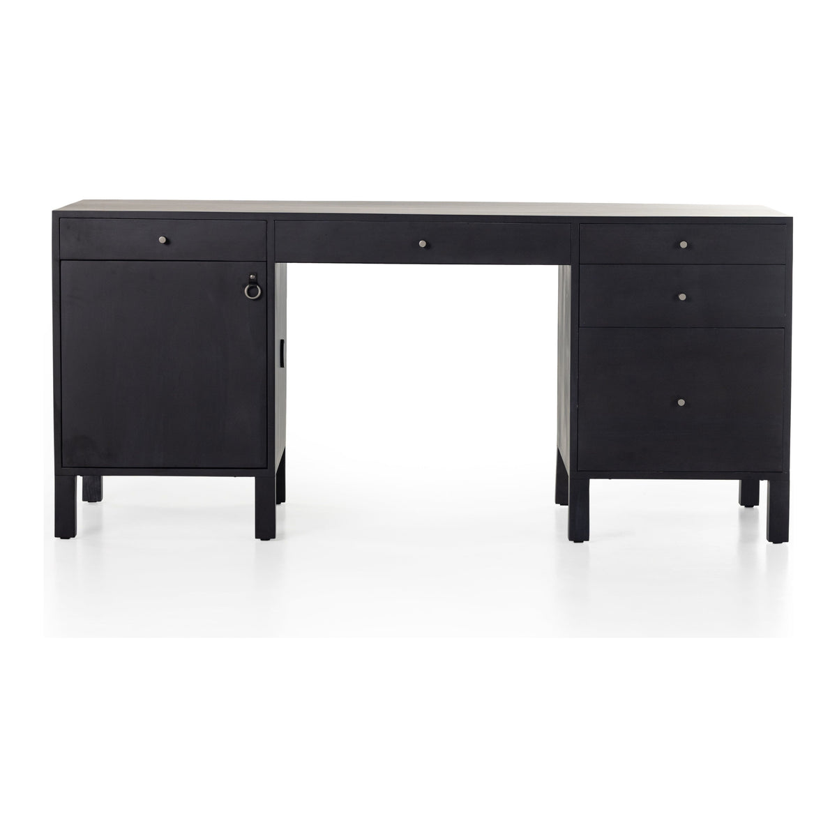 Isador Black Wash Poplar Executive Desk | shipping 10/06/2025