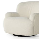 Featuring Kadon Natural Swivel Chair by Four Hands at Amethyst Home. Kadon Natural Swivel Chair is a high wing back pairs with softly rolled arms for a curvy look and supportive sit. Cream-colored shearling-upholstered seating tops a 360-degree swivel.
Overall Dimensions: 35.50"W x 39"L x 32.75"HWeight: 77.6 lbsVolume: 22.92 cu ftSeat Depth: 24.5"Seat Height: 17.5"Arm Height from Floor: 21.75. Amethyst Home provides interior design services, furniture, rugs, and lighting in the Seattle metro area.