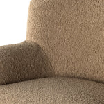Featuring Kadon Sheepskin Camel Chair by Four Hands at Amethyst Home. Simply classic. A high wing back pairs with softly rolled arms for a curvy look and supportive sit. Tan shearling-like upholstery invites you to sit and stay a while.Overall Dimensions: 35.50"W x 39"L x 32.75"H
Collection: NorwoodColors: Sheepskin Camel ,AlmondMaterials: 100% Polyester ,Solid ParawoodOverall D. Amethyst Home provides interior design, new construction, custom furniture, and area rugs in the Alpharetta metro area.