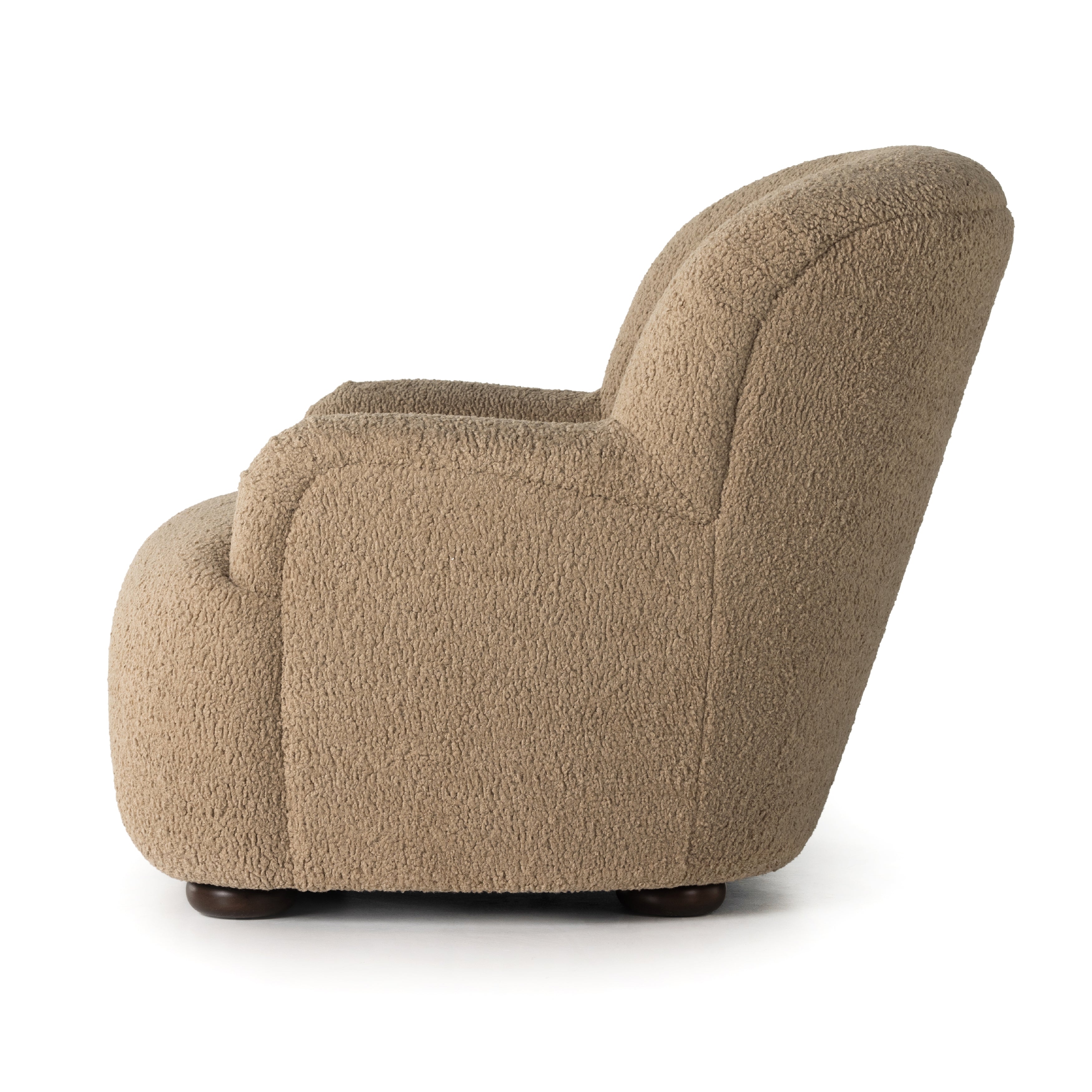 Featuring Kadon Sheepskin Camel Chair by Four Hands at Amethyst Home. Simply classic. A high wing back pairs with softly rolled arms for a curvy look and supportive sit. Tan shearling-like upholstery invites you to sit and stay a while.Overall Dimensions: 35.50"W x 39"L x 32.75"H
Collection: NorwoodColors: Sheepskin Camel ,AlmondMaterials: 100% Polyester ,Solid ParawoodOverall Dimen. Amethyst Home provides interior design, new construction, custom furniture, and area rugs in the Boston metro area.