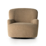 Simply classic. The Kadon Swivel Chair features a high wing back and pairs with softly rolled arms for a curvy look and supportive sit. Camel-colored shearling-upholstered seating tops a 360-degree swivel for total modernity. Amethyst Home provides interior design, new home construction design consulting, vintage area rugs, and lighting in the Scottsdale metro area.
