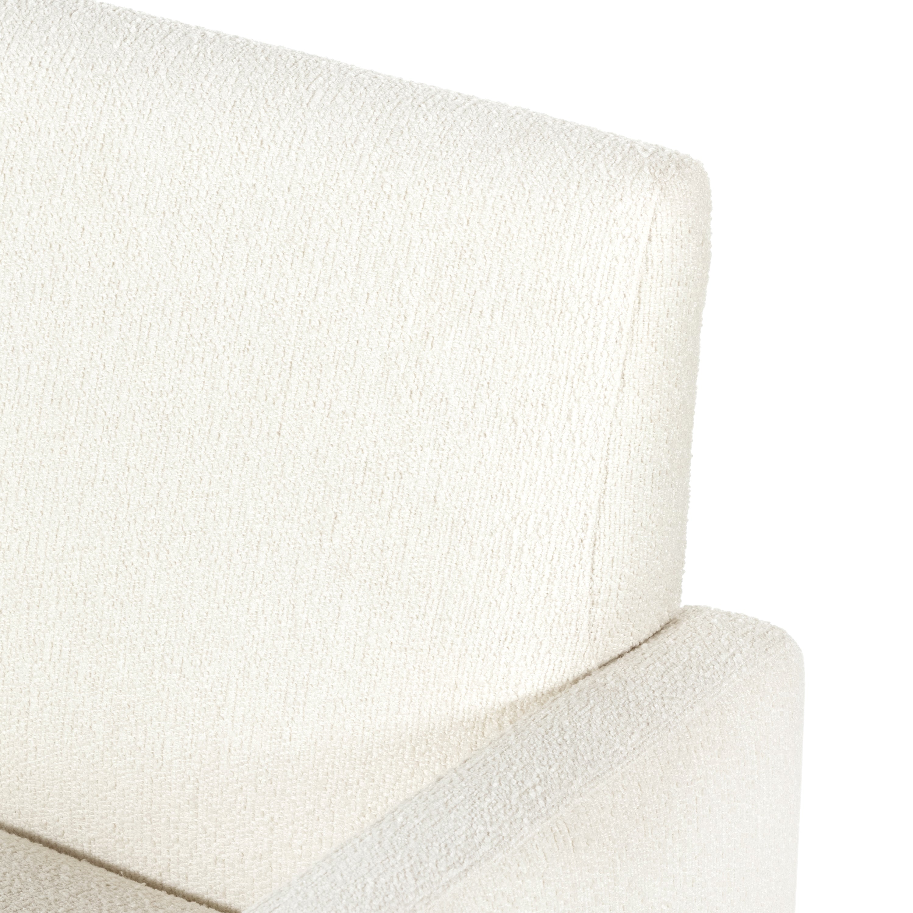 High style meets everyday sensibility. Upholstered Kima Fayette Cloud Dining Chair in cream-colored high-performance fabric, soft, voluminous shaping and grand scale dole a dramatic look to this sophisticated seating style. Amethyst Home provides interior design, new home construction design consulting, vintage area rugs, and lighting in the Alpharetta metro area.