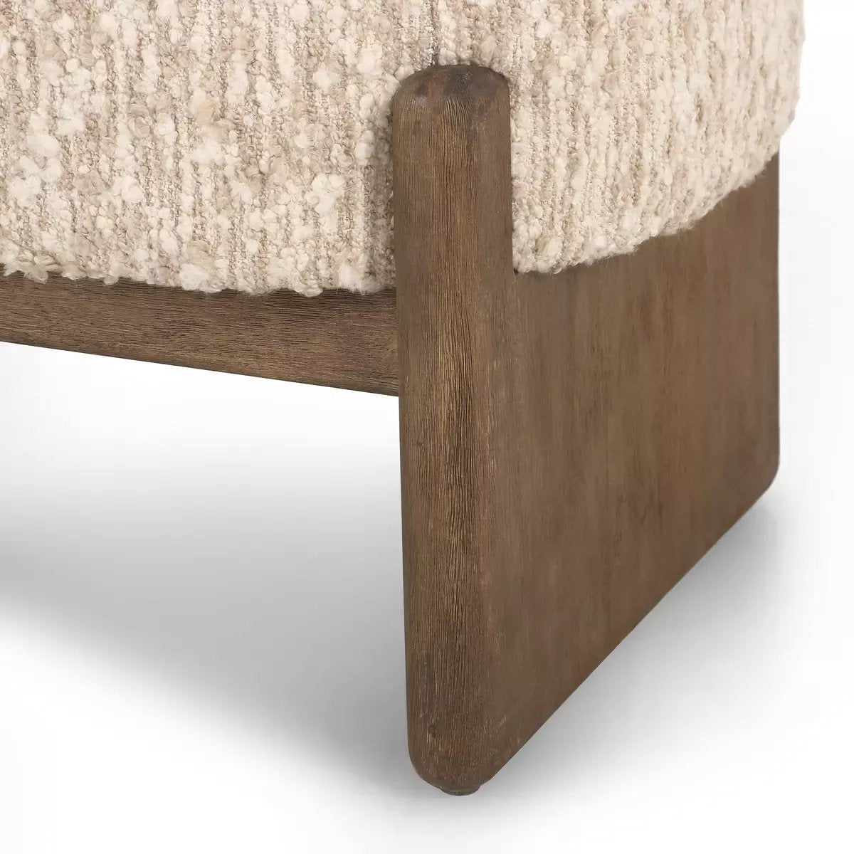 Featuring Kirby Solema Cream Accent Bench by Four Hands at Amethyst Home. Style this modern accent bench just about anywhere. A cradle base of wire-brushed parawood supports heavily textured upholstered seating.
Overall Dimensions: 20.5" L x 75.5 " W x 20.5" H
Collection: KensingtonColors: Solema Cream ,Distressed NaturalMaterials: 65% Acrylic, 21% Polyeste. Amethyst Home provides interior design, new home construction design consulting, vintage area rugs, and lighting in the Nashville metro area.