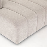 Featuring Langham Napa Sandstone Right Chaise by Four Hands at Amethyst Home. Wide, vertical channels and low styling speaks to modish Italian influence. Sandstone-colored covering and modular components allow for versatility in any space. Right arm facing piece to matching sectional. Performance fabrics are specially created to withstand spills, stains, high . Amethyst Home provides interior design, new home construction design consulting, vintage area rugs, and lighting in the Boston metro area.