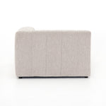 Featuring Langham Napa Sandstone Right Chaise by Four Hands at Amethyst Home. Wide, vertical channels and low styling speaks to modish Italian influence. Sandstone-colored covering and modular components allow for versatility in any space. Right arm facing piece to matching sectional. Performance fabrics are specially created to withstand spills, stains, high. Amethyst Home provides interior design, new home construction design consulting, vintage area rugs, and lighting in the Houston metro area.