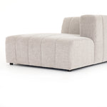 Featuring Langham Napa Sandstone Right Chaise by Four Hands at Amethyst Home. Wide, vertical channels and low styling speaks to modish Italian influence. Sandstone-colored covering and modular components allow for versatility in any space. Right arm facing piece to matching sectional. Performance fabrics are specially created to withstand spills, stain. Amethyst Home provides interior design, new home construction design consulting, vintage area rugs, and lighting in the Salt Lake City metro area.