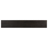 Inspired by European antiques, black-finished oak veneer features cracks and weathering for a character-rich look. Sliding doors open to reveal generous storage space for media, with rear cutouts to keep your cords out of sight Amethyst Home provides interior design, new home construction design consulting, vintage area rugs, and lighting in the Charlotte metro area.