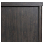 Inspired by European antiques, black-finished oak veneer features cracks and weathering for a character-rich look. Sliding doors open to reveal generous storage space for media, with rear cutouts to keep your cords out of sight Amethyst Home provides interior design, new home construction design consulting, vintage area rugs, and lighting in the Scottsdale metro area.