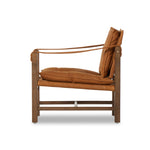 Featuring Lenz Kennison Cognac Chair by Four Hands at Amethyst Home. This material-driven take on safari styling features cognac-hued Italian-designed leather that's been lightly sanded and buffed by hand for a suede-like feel. With a tufted sling-style seat, strap arm and pivot back, this vintage-feeling accent chair makes a chic statement wherever it's styled.
Collection: Westg. Amethyst Home provides interior design, new construction, custom furniture, and area rugs in the Calabasas metro area.