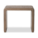 Featuring Leo Rustic Grey End Table by Four Hands at Amethyst Home. Made from rustic-finished oak, linear reeding and a curved shape define this midcentury-spirited end table. Designed in partnership with longtime Four Hands collaborator Thomas Bina and Brazilian designer Ronald Sasson.Overall Dimensions: 23.5"W x 27.5"L x 22"H
Collection: BinaColors: Rusti. Amethyst Home provides interior design, new home construction design consulting, vintage area rugs, and lighting in the San Diego metro area.