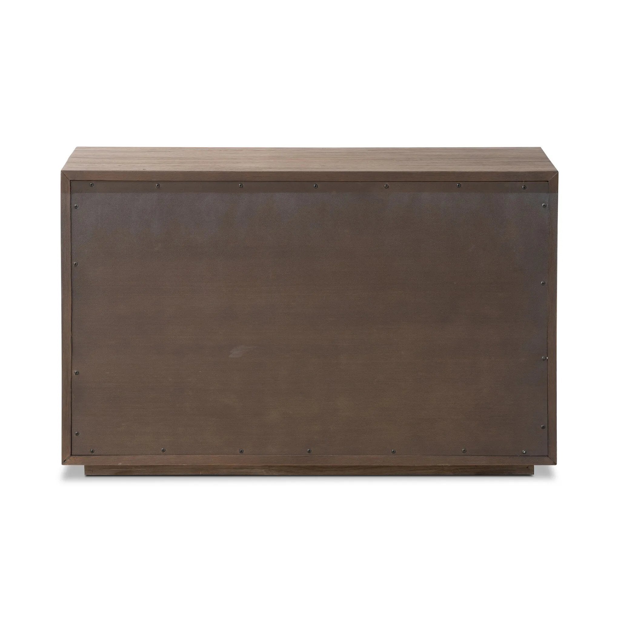 Featuring Leo Rustic Grey Nightstand by Four Hands at Amethyst Home. Designed by Thomas Bina and Ronald Sasson, a design partnership blending both modern minimalist and Brazilian influences. Crafted from solid oak, this clean-lined nightstand features vertical reed detailing on the drawer fronts with wooden pull detailing on the outer edges. Drawers are finis. Amethyst Home provides interior design, new home construction design consulting, vintage area rugs, and lighting in the Seattle metro area.