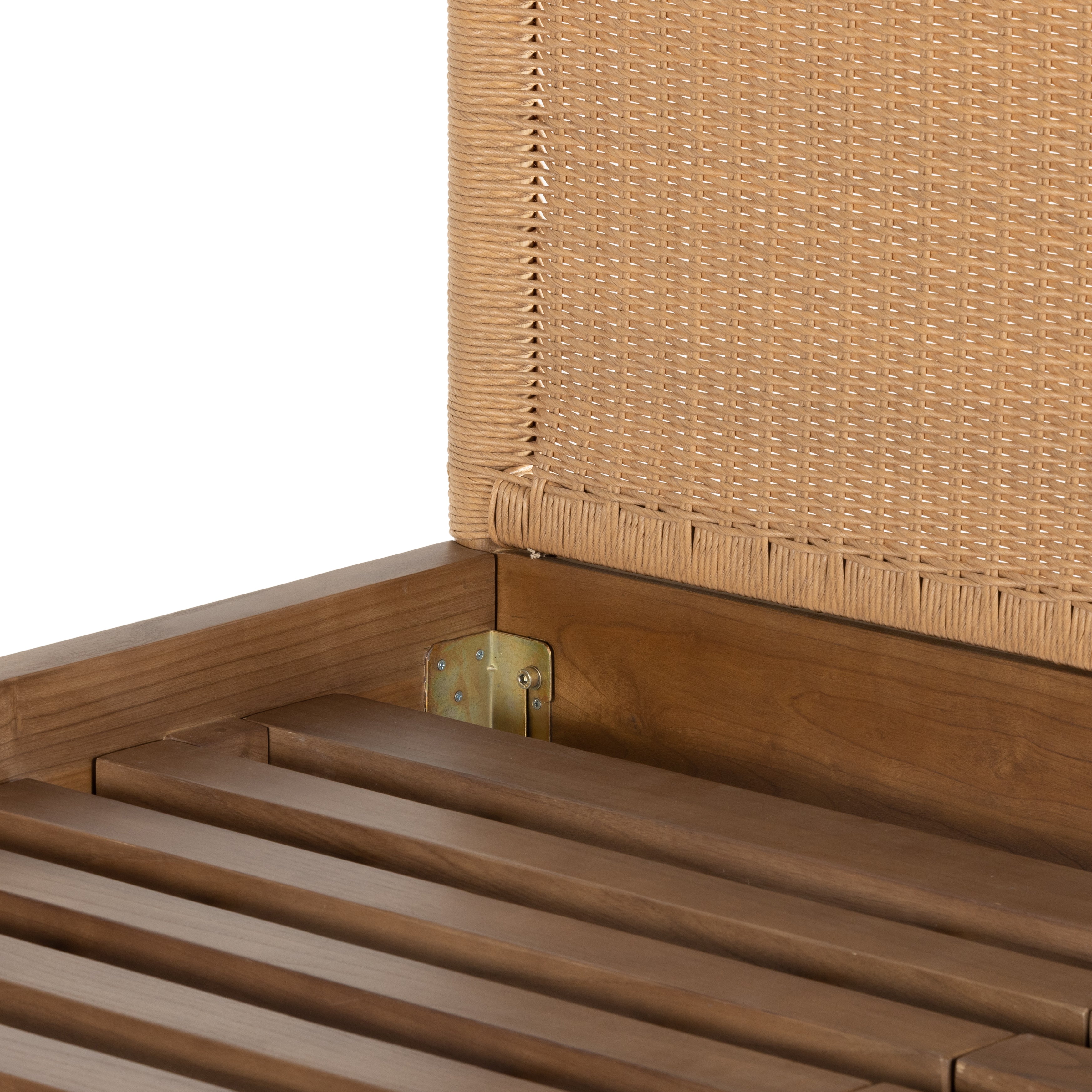 Featuring Liza Toasted Sungkai Bed by Four Hands at Amethyst Home. Dreamy woven panels is the perfect foundation for this warm, layered bed.  We love that this detail heavy look can make even the most sterile bedroom come to life.
Overall Dimensions: 64"W x 84"L x 54"HColors: Toasted Sungkai , Vintage NaturalMaterials: Solid Sungkai , 100% PolyethyleneWeight: 165.79Volume: 31.36B. Amethyst Home provides interior design, new construction, custom furniture and area rugs in the Los Angeles metro area