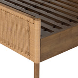 Featuring Liza Toasted Sungkai Bed by Four Hands at Amethyst Home. Dreamy woven panels is the perfect foundation for this warm, layered bed.  We love that this detail heavy look can make even the most sterile bedroom come to life.
Overall Dimensions: 64"W x 84"L x 54"HColors: Toasted Sungkai , Vintage NaturalMaterials: Solid Sungkai , 100% PolyethyleneWeight: 165.79Volume: 31.36Box. Amethyst Home provides interior design, new construction, custom furniture and area rugs in the Park City metro area