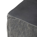 Featuring Lucius Smooth Black Concrete End Table by Four Hands at Amethyst Home. Cast black concrete features heavily textured sides that resemble natural slate, paired with a smoothed tabletop.Collection: ChandlerColors: Smooth Black Concrete ,Textured Black ConcreteMaterials: Concrete Weight: 52.91 lbs. Amethyst Home provides interior design, new home construction design consulting, vintage area rugs, and lighting in the Los Angeles metro area.