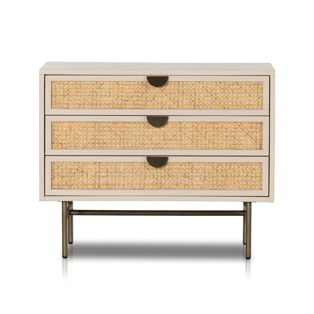 Luella Large Nightstand- Matte Alabaster | ready to ship!