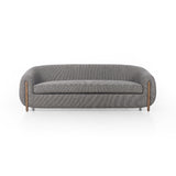 Featuring Lyla Capri Ebony Sofa by Four Hands at Amethyst Home. A fresh, elongated take on the traditional tub chair, with exaggerated depth for drama and comfort. Solid parawood legs intersect ebony upholstery on this plush sofa. Performance fabrics are specially created to withstand spills, stains, high traffic and wear, ensuring long-term comfort and unmatched durability.
Ov. Amethyst Home provides interior design, new construction, custom furniture, and area rugs in the Los Angeles metro area.