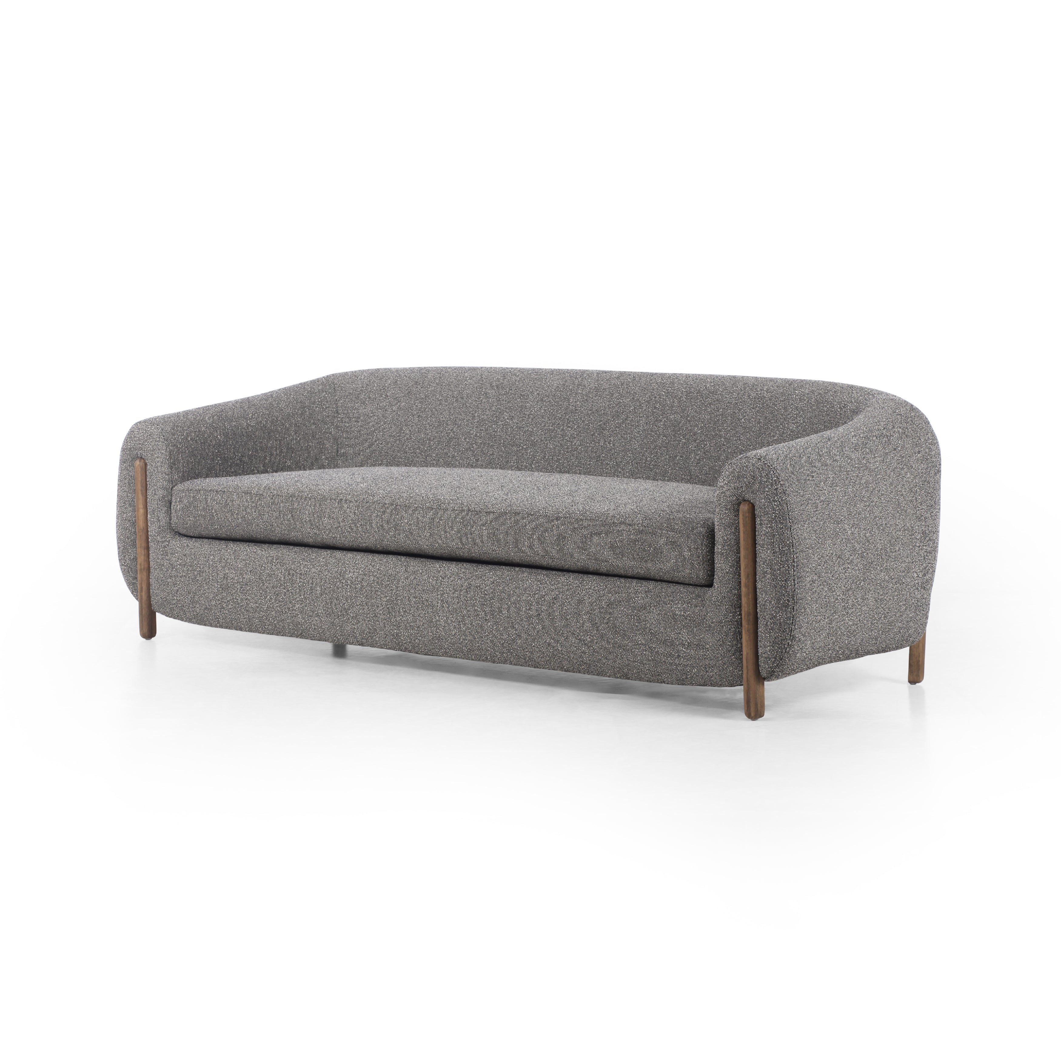 Featuring Lyla Capri Ebony Sofa by Four Hands at Amethyst Home. A fresh, elongated take on the traditional tub chair, with exaggerated depth for drama and comfort. Solid parawood legs intersect ebony upholstery on this plush sofa. Performance fabrics are specially created to withstand spills, stains, high traffic and wear, ensuring long-term comfort and unmatched durability.
Overall . Amethyst Home provides interior design, new construction, custom furniture, and area rugs in the Omaha metro area.