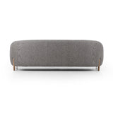 Featuring Lyla Capri Ebony Sofa by Four Hands at Amethyst Home. A fresh, elongated take on the traditional tub chair, with exaggerated depth for drama and comfort. Solid parawood legs intersect ebony upholstery on this plush sofa. Performance fabrics are specially created to withstand spills, stains, high traffic and wear, ensuring long-term comfort and unmatched durability.. Amethyst Home provides interior design, new construction, custom furniture, and area rugs in the Salt Lake City metro area.
