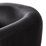 This updated take on the traditional tub chair pairs rich black top-grain leather with solid ash to shape a sculpted seat with exaggerated depth. Sourced from one of the oldest family-owned tanneries in Italyâ€™s Bassano del Grappa, heirloom leather is salvaged and processed from upcycled hides featuring an abundance of natural markings, scars and color variations. Amethyst Home provides interior design, new construction, custom furniture, and area rugs in the Dallas metro area.