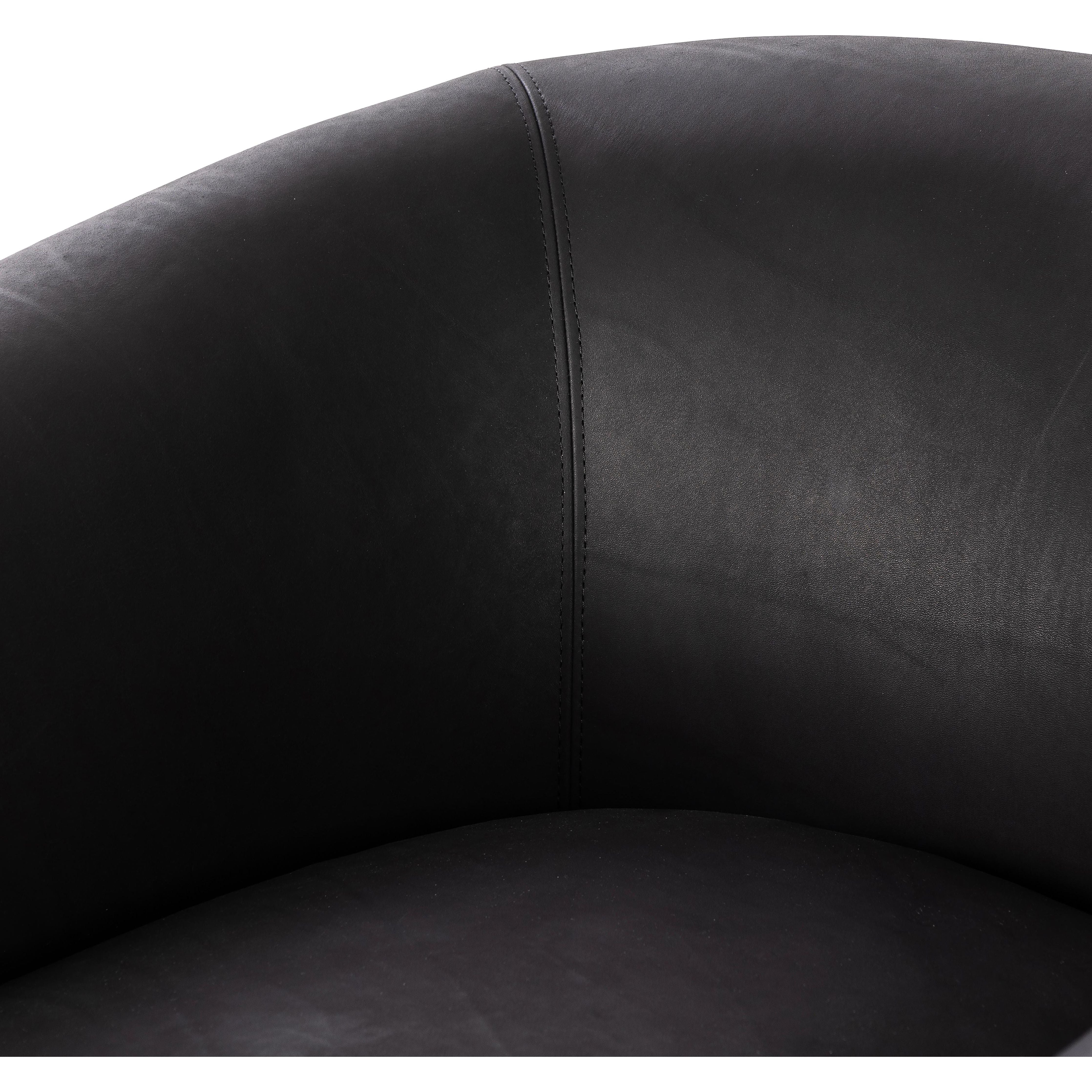 Featuring Lyla Chair - Heirloom Black by Four Hands at Amethyst Home. This updated take on the traditional tub chair pairs rich black top-grain leather with solid ash to shape a sculpted seat with exaggerated depth. Sourced from one of the oldest family-owned tanneries in Italyâ€™s Bassano del Grappa, heirloom leather is salvaged and processed from upcycled hides featuring an. Amethyst Home provides interior design, new construction, custom furniture, and area rugs in the Newport Beach metro area.