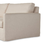 Proudly built by American makers using US-sourced materials. This classic slipcovered sofa features clean track arms plus down feather-blend cushioning for the ultimate seating experience. Upholstered with a fully removable slipcover of PFAS-free performance fabric that can be dry-cleaned for easy care. Crafted in the USA.SA. Amethyst Home provides interior design, new home construction design consulting, vintage area rugs, and lighting in the Austin metro area.