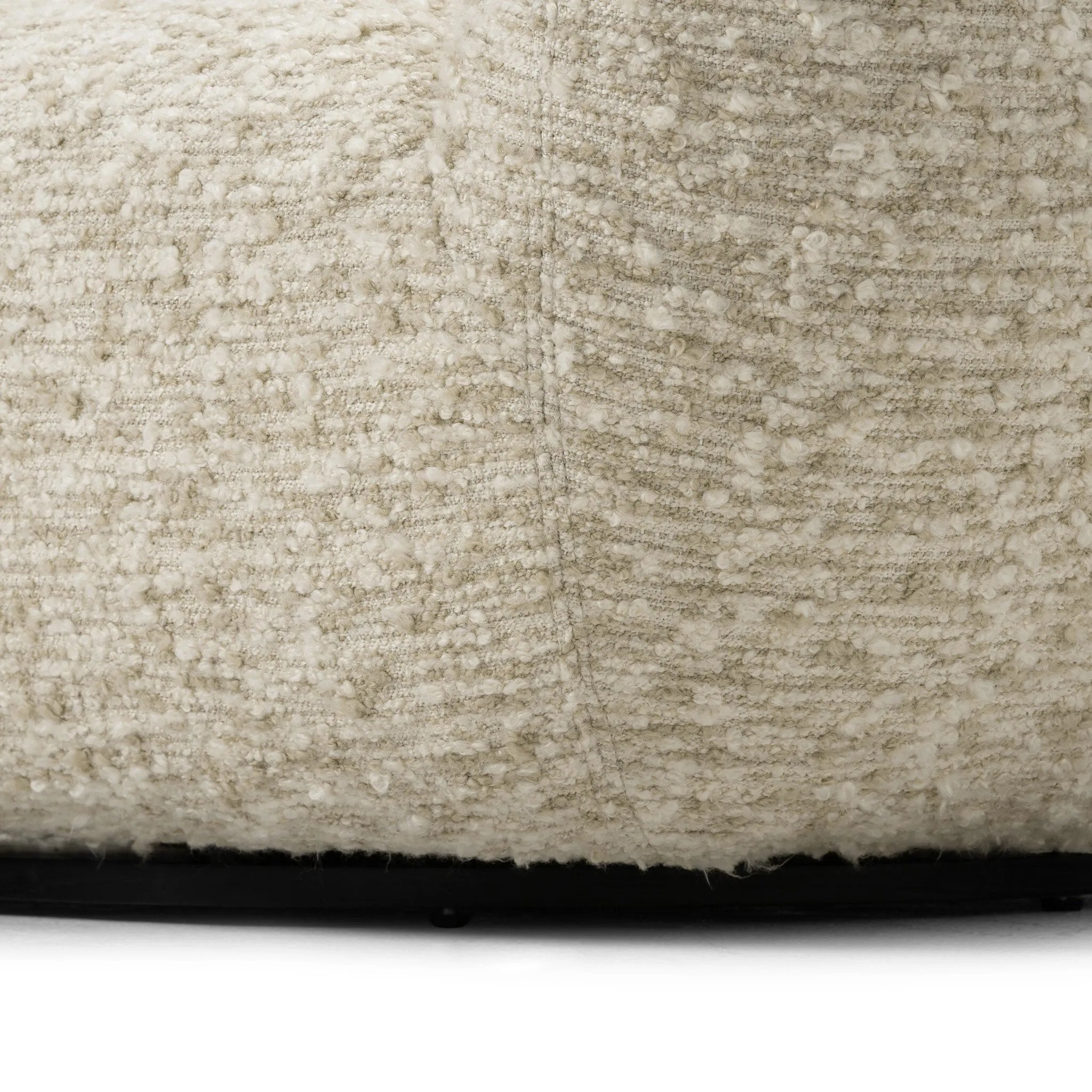 Featuring Margot Solema Cream Accent Swivel Chair by Four Hands at Amethyst Home. A modern take on a 70s-inspired shape. This sink-in, pillow-like chair features S-spring suspension for extra comfort and durability in the seat, all on a 360-degree swivel. Upholstered in an exaggerated boucle fabric with extra depth and texture throughout.
Collection: Osl. Amethyst Home provides interior design, new home construction design consulting, vintage area rugs, and lighting in the Laguna Beach metro area.