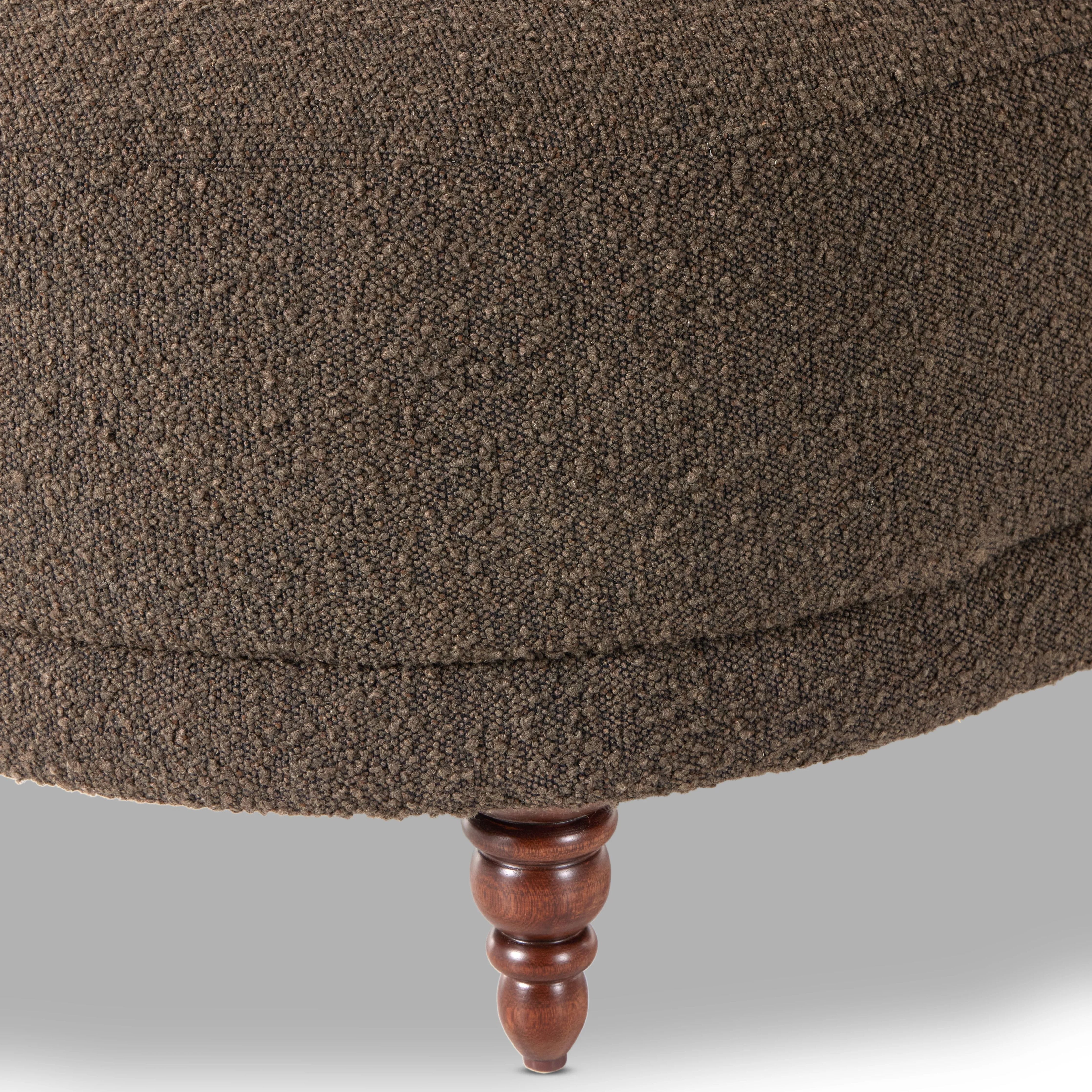 Featuring Marnie Knoll Mink Chaise Lounge by Four Hands at Amethyst Home. Experience the luxury of Marnie Knoll's Mink Chaise Lounge. This comfortable and stylish chaise is perfect for relaxing after a long day. With its soft mink fabric and plush back cushion, it makes a cozy addition to any living space.Overall Dimensions: 61"W x 32"L x 35"H
Collection:. Amethyst Home provides interior design, new home construction design consulting, vintage area rugs, and lighting in the Kansas City metro area.